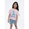 imagikids Girls Short Sleeve T-Shirt and Chambray Shorts 2 Piece Outfit Set Little Kid to Big Kid Sizes - 2 of 4