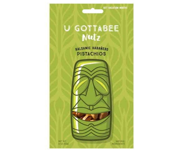 U Gottabee Nutz Vegan Balsamic Habanero Pistachios - 4oz