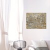 28" x 24" Old Coins Abstract Unframed Canvas Wall Art in Gold - Unbranded - 3 of 3