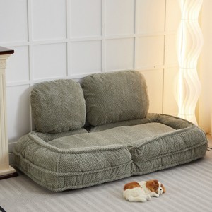 Bean Bag Lounger Modern with Adjustable Backrest for Living Room or Bedroom 34.65W-3irtyhousy - 1 of 4
