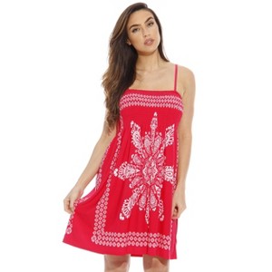 Just Love Summer Dresses for Women - Placement Print Smocked  Sundresses - 1 of 3