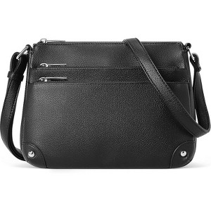 Crossbody Bags for Women, Medium Size Shoulder Handbags, Satchel Purse with Multi Zipper Pocket - 1 of 4