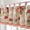 Wheatly Farmhouse Gingham Tab Top Valance 84" x 19" by Greenland Home Fashion - 4 of 4