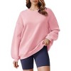 Pinspark Sweatshirt for Women Oversized Fall Outfit Long Sleeve Y2K Pullover Top Crewneck Sweat Shirts with Side Pockets - 2 of 4