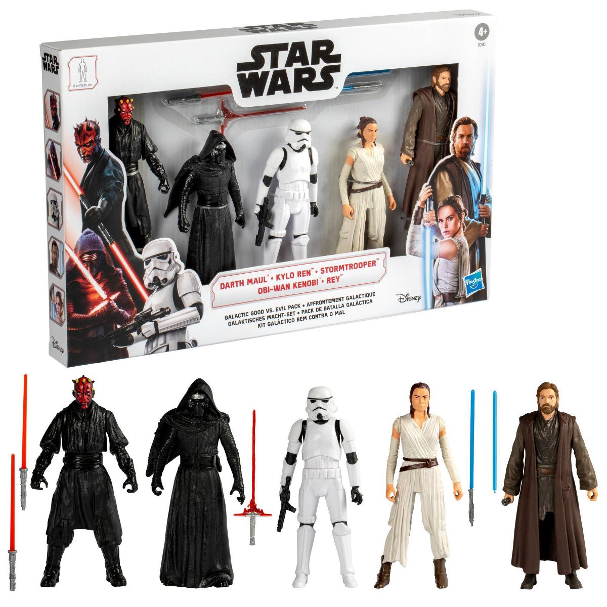 Детские фигурки Star Wars Galactic Good vs. Evil 6" Action Figure Set - 5pk( Target Exclusive) — фото 3
