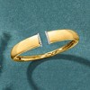 Ross-Simons 0.25 ct. t.w. Diamond-Edge Cuff Bracelet in 18kt Gold Over Sterling - 3 of 4