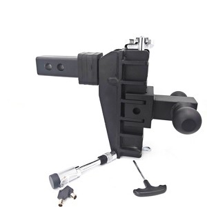 Trailer Hitches, Tri-Ball (1-7/8" x 2" x 2-5/16") Drop Hitch, Adjustable Trailer Hitch Fits 2.5-Inch Receiver, 6 Inch Drop/Rise Drop - 1 of 3