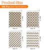 Unique Bargains Greaseproof Kraft Paper Environmentally Beneficial Durability Pastry Bags 100 Pcs - 2 of 4