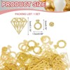 Unique Bargains Plastic Metallic Foil Rings Sequin Sprinkles Texture Waterproof Confetti 30g - 2 of 4