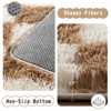LOVEVOOK Checkered Rugs for Living Room, 5x7ft Area Rugs Non-Slip Shag Fluffy Plush Soft Rug, Carpet for Bedroom, Dorm Home Decor Aesthetic - 4 of 4