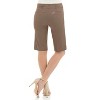 Rekucci Women’s Comfort Stretch Pull‑On Bermuda Shorts with Functional Pockets - 3 of 4