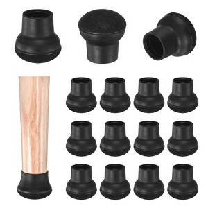 Unique Bargains Silicone Round Chair Leg Caps Floor Protectors 16 Pcs - 1 of 4