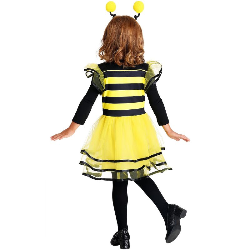 HalloweenCostumes.com Little Bitty Bumble Bee Girl's Costume, 3 of 5