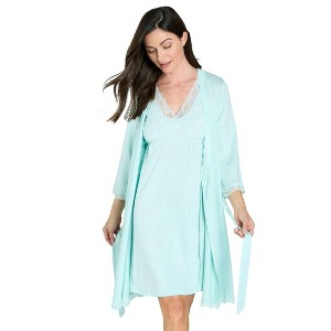 Women's Leslie Three Quarter Sleeve Robe - Twelve Eighty Eight - 1 of 3