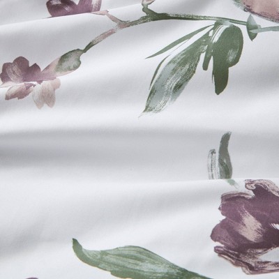 Madison Park 7pc Full Robin Floral Comforter Bedding Set with Bed Sheets Mauve: Microfiber, Botanical Pattern, Machine Washable — фото 7