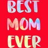 Women's Design By Humans Best Mom Ever Rainbow Bubble Text By MiuMiuShop Racerback Tank Top - 2 of 2