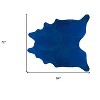 Cobalt Cowhide Hand Knotted Area Rug - 3 of 4
