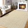 TackView Washable Checkered Area Rugs, Throw Carpet for Bedroom Living Room Entrance Laundry Bathroom Plaid Modern Farmhouse Rug - 3 of 4
