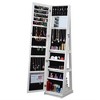 360° Swivel Jewelry Cabinet, Rotatable Full Length Mirror With Jewelry Storage, Lockable Standing Jewelry Armoire Organizer - 2 of 4