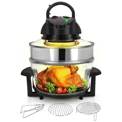 NutriChef 18+ Qt Convection Oven Cooker with Air Fryer Function - Healthy Kitchen Countertop Cooking (PKCOV45)