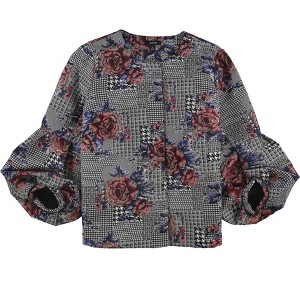 Alfani Womens Bubble Sleeve Floral Blazer Jacket - 1 of 1