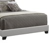 NicBex Transitional Twin/Full/Queen Size Upholstered Panel Bed Frame with Headboard,Box Spring Needed,Easy Assembly,Gray/Brown/Black - 4 of 4