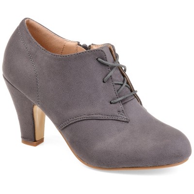 Journee Collection Womens Leona Inside Zip Block Heel Booties