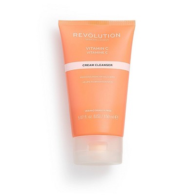 Makeup Revolution Skincare Vitamin C Cream Cleanser - 3.38 fl oz