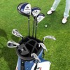 Men's Complete Golf Clubs Package Set 10 Pieces Includes Alloy Driver Black\Blue\Grey - 4 of 4