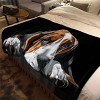 Cozy Basset Hound Flannel Throw Blanket, Perfect for RV, Car Naps, All Season Comfort, Christmas Gift. - 4 of 4