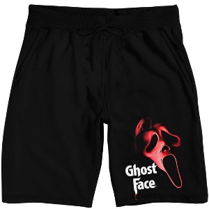 Ghostface Red Mask Adult Black Sleep Pajama Shorts - 1 of 4
