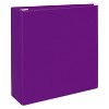 Avery Heavy-Duty View Binder w/Locking EZD Rings 3" Cap Purple 79810 - 2 of 4