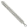 Black Bow Jewelry Men's Stainless Steel Large Fancy Curb Chain Bracelet - 8.5 Inch - 2 of 4