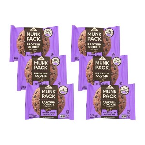 Munk Pack Double Dark Chocolate Protein Cookie - 6 bars, 2.96 oz - 1 of 3
