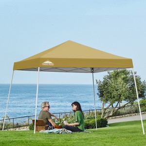 EAGLE PEAK Slant Leg Pop-up Canopy Tent Easy One Person Setup Instant Outdoor Beach Canopy Folding Portable Sports Shelter - 1 of 4