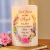 Collections Etc Friends Are Like Angels LED Flameless Candle 4 X 4 X 6 White - 2 of 2