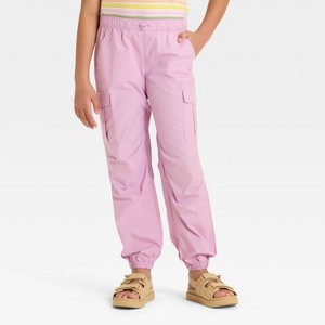 Girls' Parachute Cargo Pants - Cat & Jack™ - 1 of 3