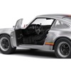 1973 Porsche 911 RSR "Kremer" Silver Metallic with Stripes 1/18 Diecast Model Car by Solido - 3 of 4