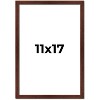 PosterPalooza | Classic Modern Brown Picture Frame - UV Acrylic, Foam Board Backing, Hanging Hardware - 2 of 4