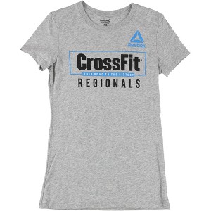 Reebok Womens CrossFit Regionals Graphic T-Shirt, Grey, X-Small - 1 of 2