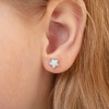 Girls' Opal Moon and Star Screw Back Sterling Silver Earrings - In Season Jewelry - 3 of 4