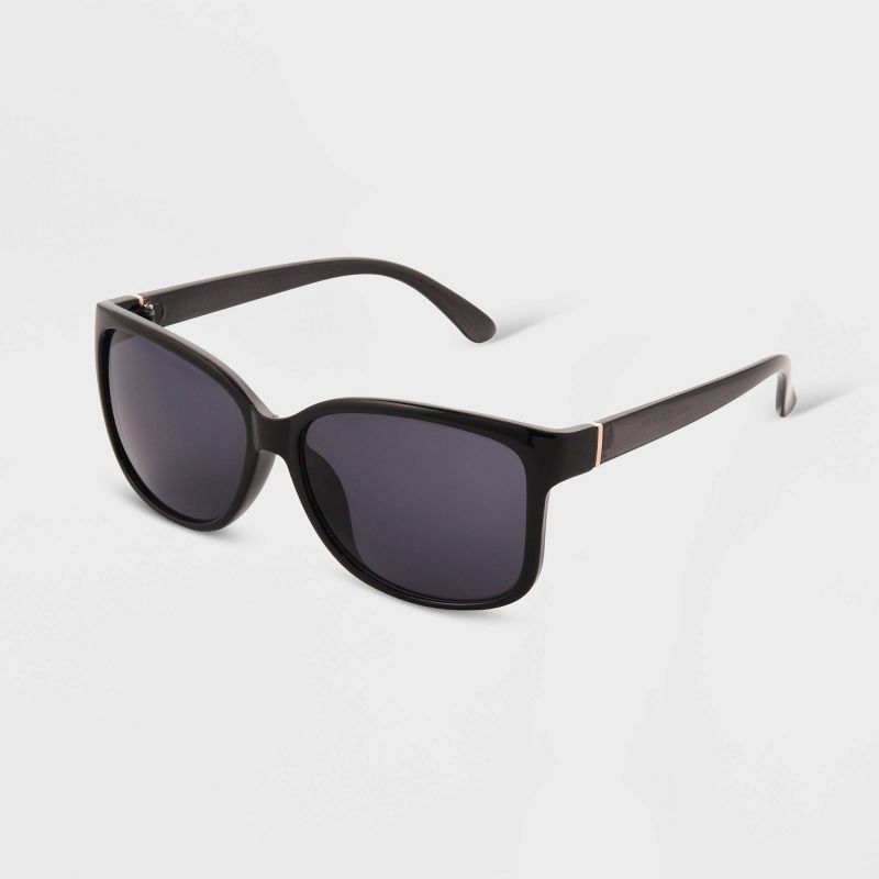 Women&#39;s Shiny Plastic Square Sunglasses - Universal Thread&#8482; Dark Brown, 2 of 3