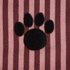 Bone Dry Embroidered Paw Pet Towel - Cranberry Stripe - 2 of 4