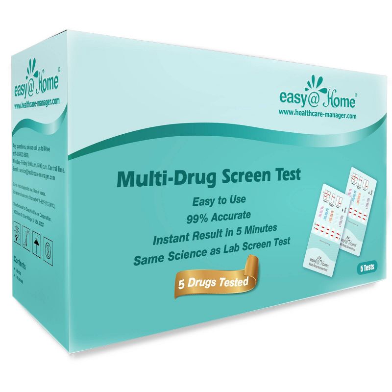 easy@Home 5 Panel Instant Drug Test Kit &#8211; 5pk, 3 of 7