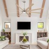 Gulches 84" Brushed Nickel Lowe Profile Ceiling Fan with Light for Patio Living Room, Bedroom, Office,Indoor - 3 of 4