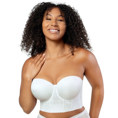Curvy Couture Women's Smooth Strapless Multi-way Bra Cocoa 42c