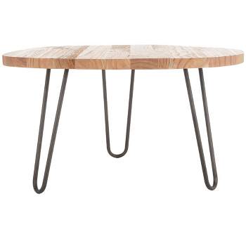 Dale Free Edge Coffee Table - Weathered Oak - Safavieh.