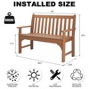 Karl Home | 49 in. HDPE Patio Bench - 2 of 4