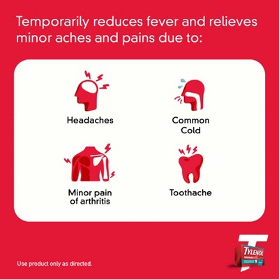 Tylenol Extra Strength Acetaminophen - Easy to Swallow Pain Reliever Caplets - 100 ct, 4 of 10