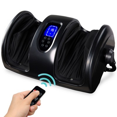  Best Choice Products Foot Massager Machine, Therapeutic Reflexology Massager w/ High-Intensity Rollers - Satin Black 